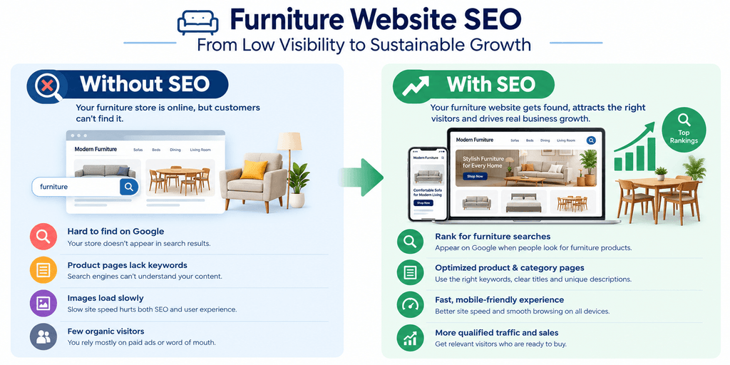 Furniture website SEO